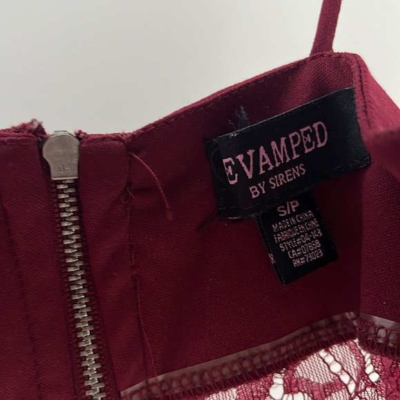 S Wine Red lace bralette - Picture 2 of 2